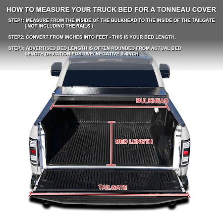 SPEC-D TUNING 04-14 FORD F150 5.5 FOOT SHORT BED HARD QUAD FOLD TONNEAU COVER TC4H-F15004-55-SP